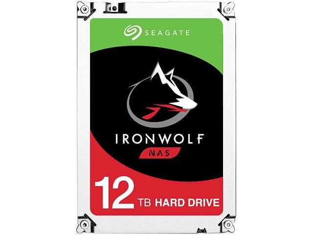 Seagate IronWolf 12TB 7200 RPM 256MB Cache SATA 6.0Gb/s 3.5 inch Internal Hard Drive ST12000VN0007