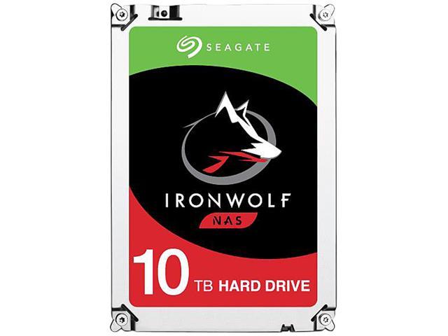 Seagate IronWolf 10TB NAS Hard Drive 7200 RPM 256MB Cache SATA 6.0Gb/s 3.5 inch Internal Hard Drive ST10000VN0004