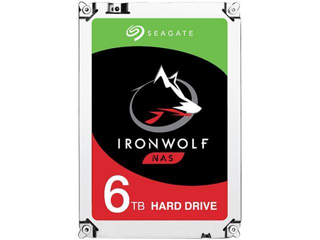 Seagate IronWolf 6TB NAS Hard Drive, 7200 RPM 128MB Cache SATA 6.0Gb/s 3.5 inch Internal Hard Drive ST6000VN0041