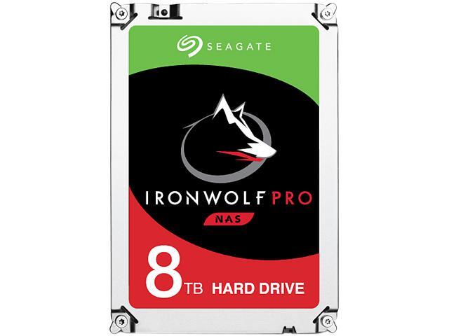 Seagate IronWolf Pro ST8000NE0021 8TB 7200 RPM 256MB Cache SATA 6.0Gb/s 3.5 inch Internal Hard Drive Bare Drive