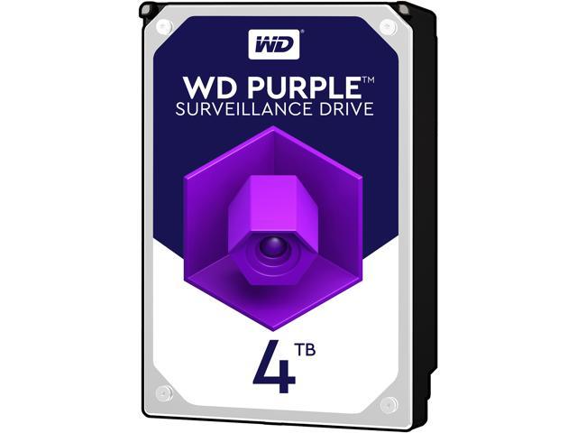 WD Purple 4TB Surveillance Hard Disk Drive - 5400 RPM Class SATA 6Gb/s 64MB Cache 3.5 Inch - WD40PURZ