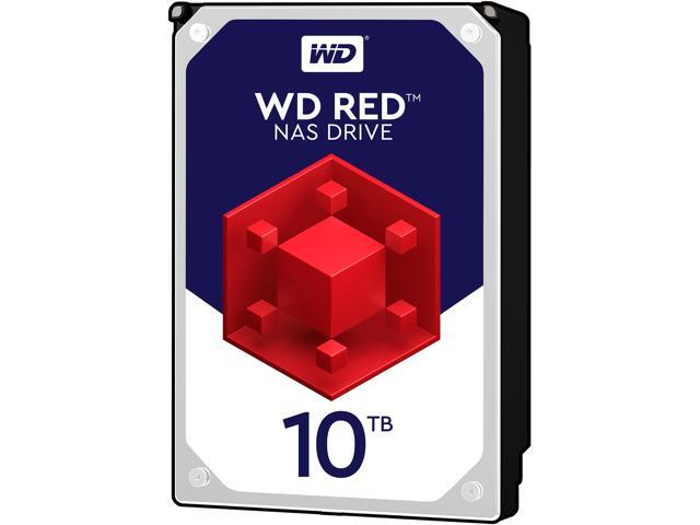 WD Red 10TB 3.5 inch NAS Hard Disk Drive - 5400 RPM Class SATA 6Gb/s 256MB Cache, WD100EFAX