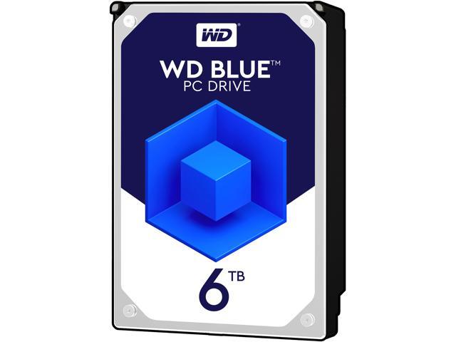 WD Blue 6TB Desktop Hard Disk Drive - 5400 RPM SATA 6Gb/s 64MB Cache 3.5 Inch - WD60EZRZ