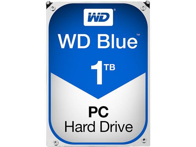 WD Blue 1TB Desktop Hard Disk Drive - 5400 RPM SATA 6Gb/s 64MB Cache 3.5 Inch - WD10EZRZ