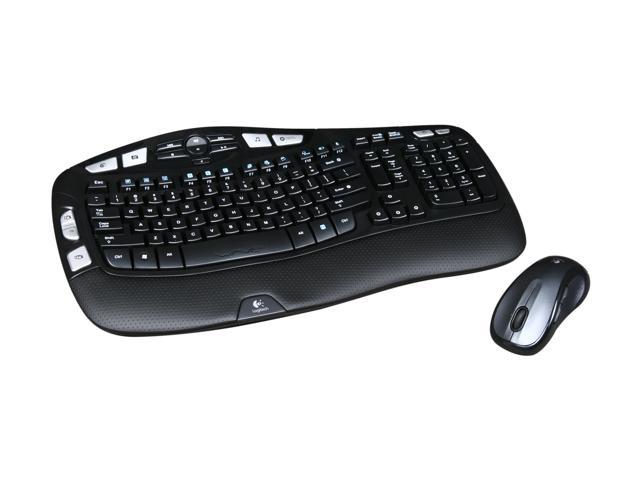 Logitech MK550 2.4 GHz Wireless Wave Keyboard & Mouse Combo, Black