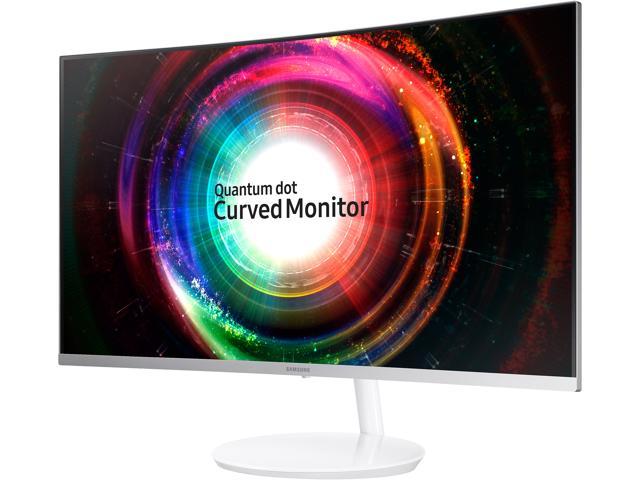 Samsung C32H711 32 inch WQHD 2K 2560 x 1440 FreeSync White Curved Gaming Monitor, Thin Bezel, Quantum Dot Technology, HDMI, Mini DisplayPort