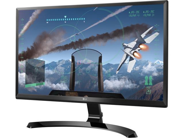 LG 24UD58-B Black 24 inch (23.8 inch Viewable) 5ms (GTG) HDMI Widescreen LED Backlight Ultra HD 4K Freesync Monitor, IPS Panel 