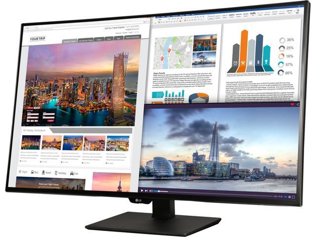 LG 43UD79-B 43 inch 4K UHD LED DisplayPort On-Screen Control Monitor w/ Screen Split, Built-in Speakers, IPS Panel