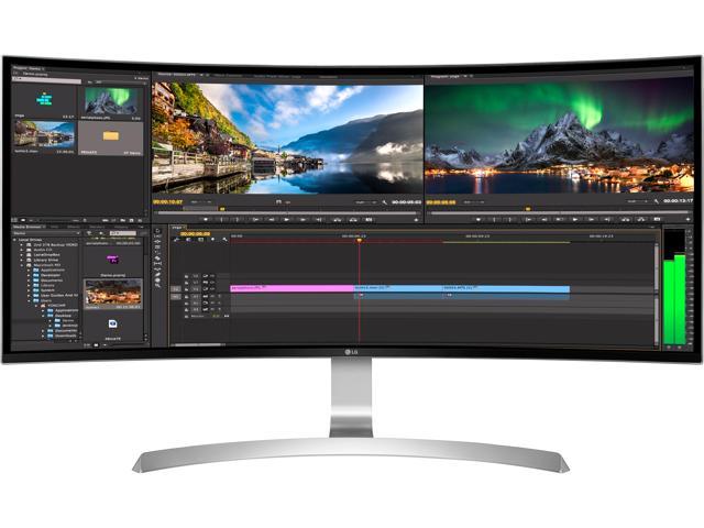 LG 34 inch Ultra-WQHD 3440 x 1440 AMD FreeSync Curved Monitor w/ Built-in Speakers, IPS Panel