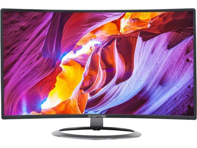 SCEPTRE 23.6 inch 5ms HDMI Widescreen LED-Backlit Curved Monitor w/ Built-in Speakers