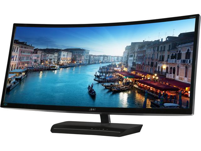 AOC C3583FQ Black/Silver 35 inch 2560 x 1080 (2K) 160Hz Curved Gaming Monitor with Built-in Speakers, VA Panel