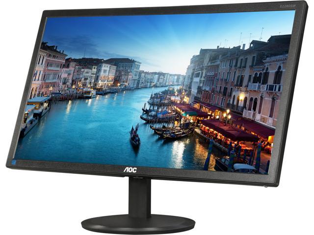 Refurbished: AOC Black 21.5 inch 1080p 5ms LED-Lit Monitor