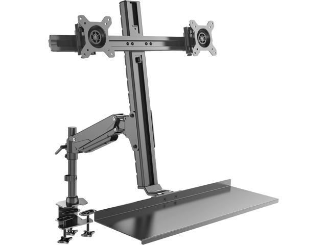 Rosewill Dual Monitor Sit-Stand Height Adjustable Workstation Desk Mount RMS-17003