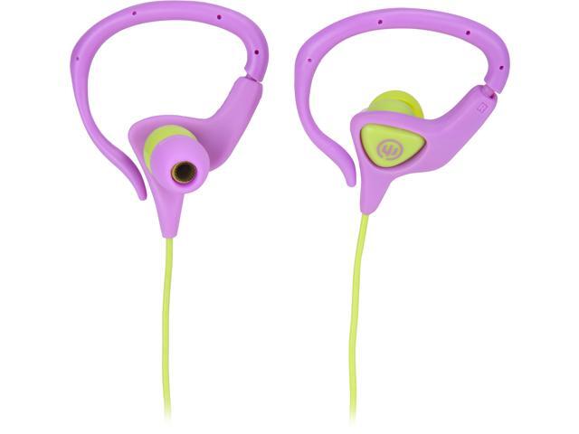 Wicked MissFit Earhugger Sport Earbud, Orchid/Lime