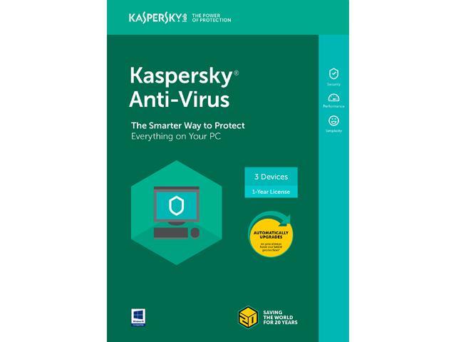 Kaspersky Anti-Virus 2018 - 3 Devices / 1 Year [Key Card]