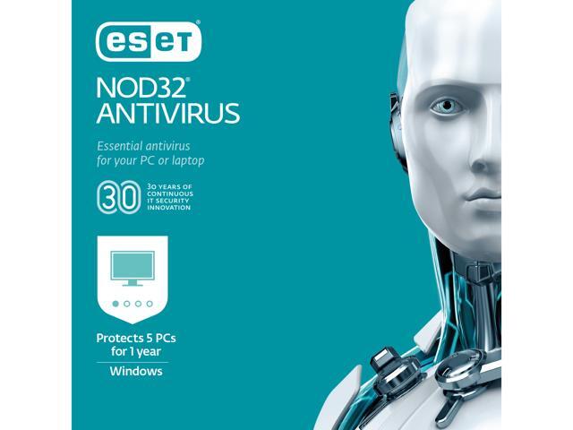 ESET NOD32 Antivirus 2019 - 5 PCs (Product Key Card)