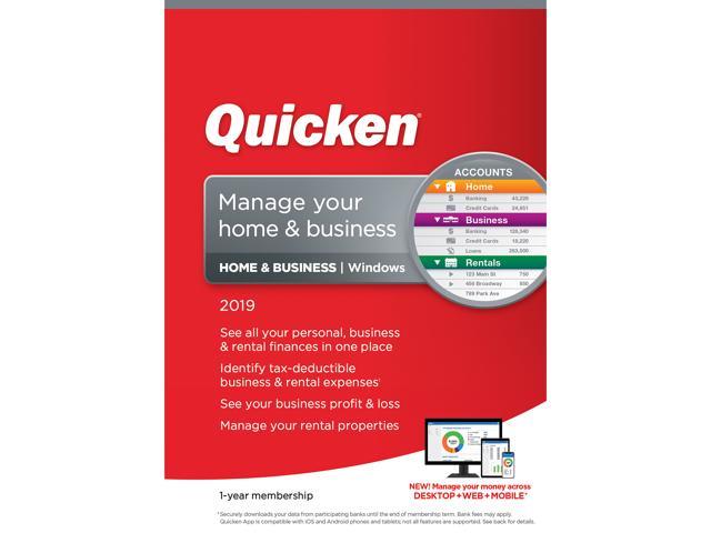 Quicken Home & Business 2019 - Windows - 1 Year