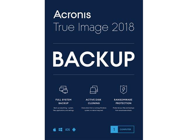 Acronis True Image 2018 - 1 Device (DVD Case)