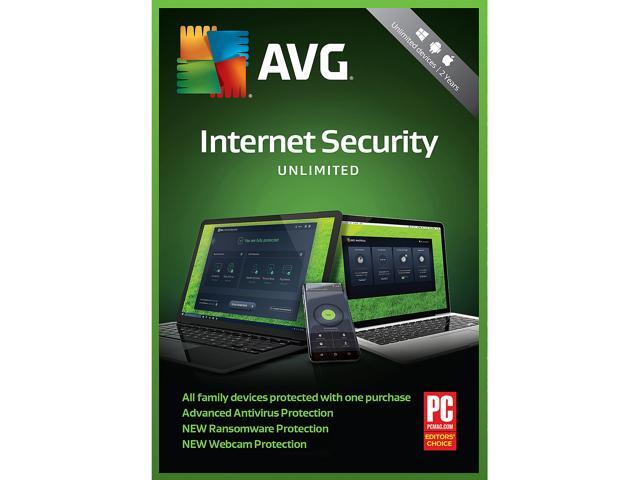 AVG Internet Security 2019 - Unlimited Devices / 2 Years [Key Card]