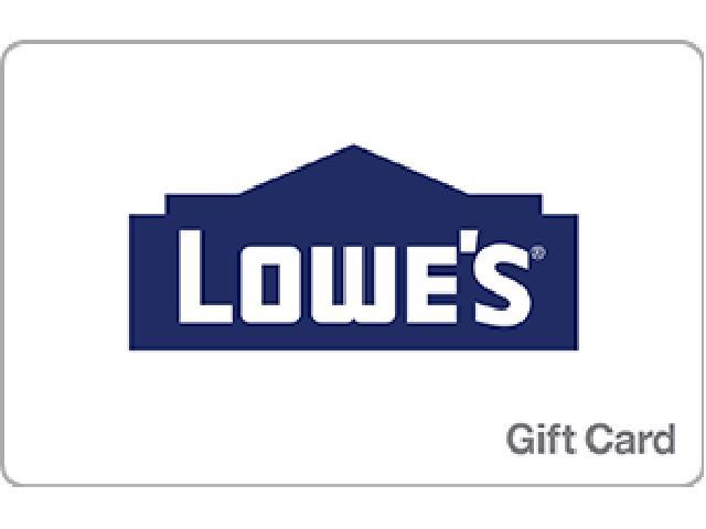 Lowe's $50 Gift Card - Digital Delivery