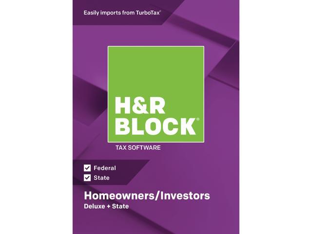 H&R BLOCK Tax Software Deluxe + State 2018 Windows - Download