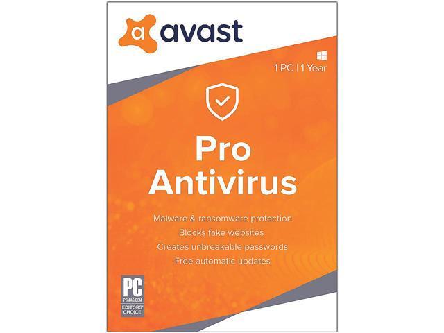 Avast Pro Antivirus 2019, 1 PC / 1 Year - Download