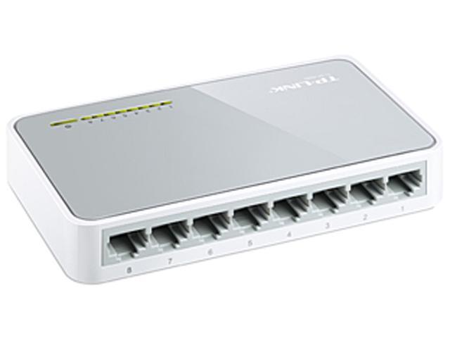 TP-LINK 10/100Mbps 8-Port Unmanaged, Power-Saving Desktop Switch