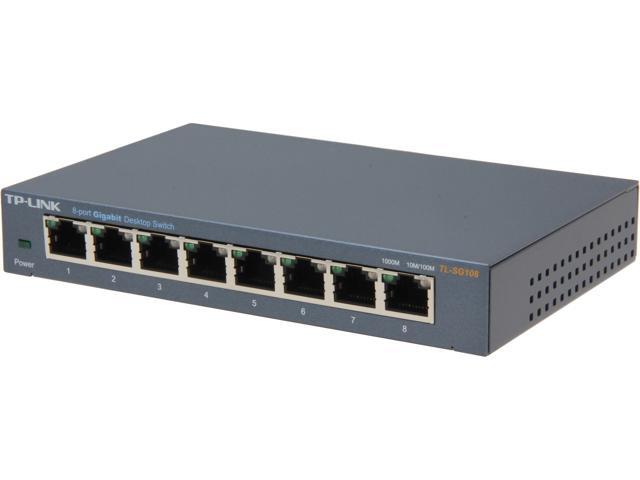 TP-LINK TL-SG108 Unmanaged 10/100/1000Mbps 8-Port Gigabit Desktop Switch