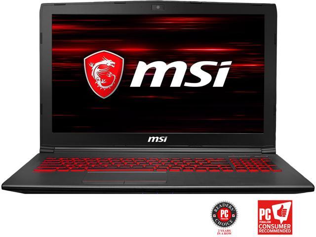 MSI GV62 8RE-016 Intel Core i5-8300H (2.30 GHz) 15.6 inch IPS Gaming Laptop, GTX 1060, 8GB Memory, 1TB HDD, 128GB SSD