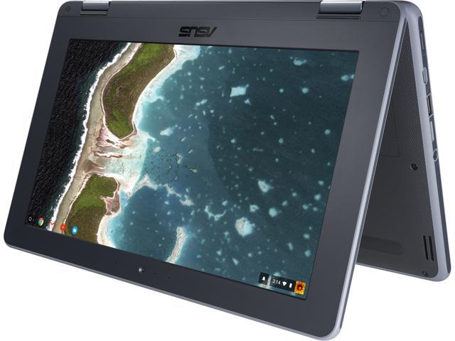 ASUS Flip Intel Celeron N3350 (1.1 GHz) 11.6 inch Touchscreen Chromebook, 4GB Memory, 32GB eMMC, Chrome OS