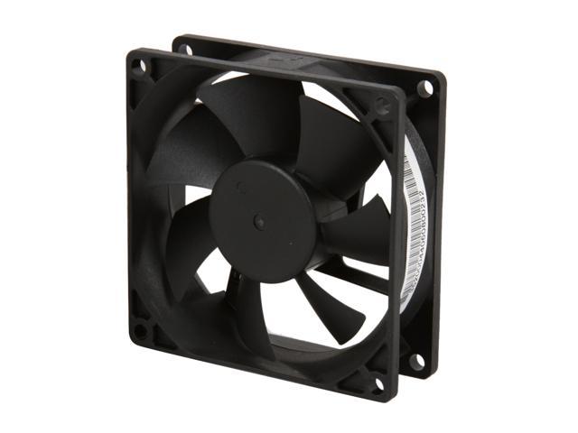 Rosewill RFA-80-K 80mm Computer Case Cooling Fan w/ LP4 Adapter - Sleeve Bearing, Silent Case Fan