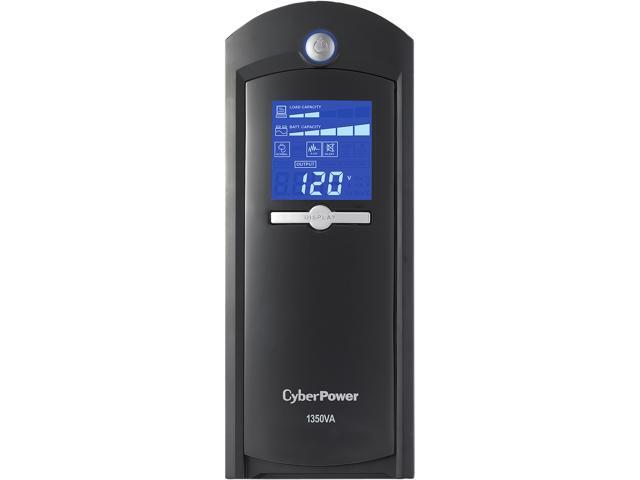 CyberPower Intelligent LCD 1350 VA 810 Watts 8 Outlets Line Interactive UPS