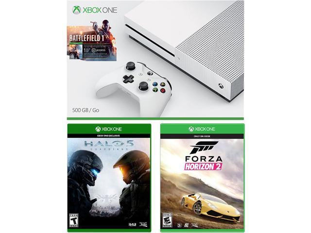 Xbox One S 500 GB Console - Battlefield 1 Bundle with 2 Additional Games
