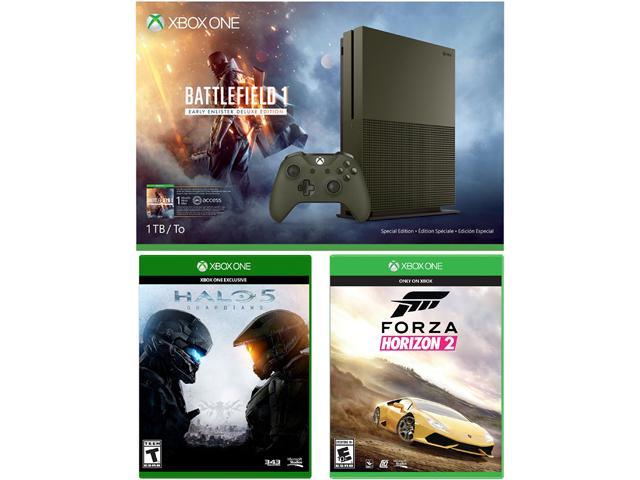 Xbox One S 1 TB Console - Battlefield 1 Special Edition Bundle with 2 Games