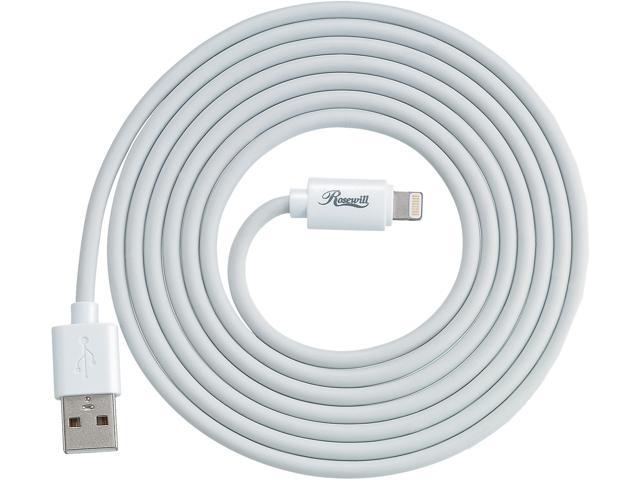 Rosewill RCCC-16001 Lightning Cable, White, 6ft. MFi Certified