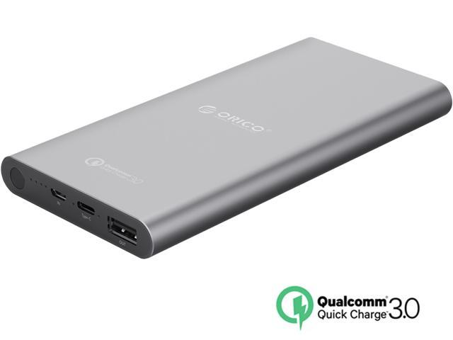 ORICO TS1-BK 10000 mAh QC3.0 & USB-C / Type-C Port Portable Charger External Battery Pack Power Bank (Qualcomm Certified Quick Charge 3.0)