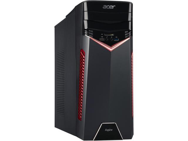 Acer Aspire GX-281-UR16 AMD Ryzen 5 1400 (3.20 GHz) Desktop Computer, 8GB DDR4, 1TB HDD, 256GB SSD, NVIDIA GeForce GTX 1050 Ti