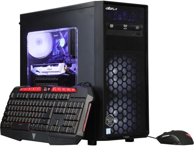 ABS Focus Intel i7-8700 (3.20 GHz) Gaming Desktop PC, NVIDIA GeForce GTX 1060 6GB, 16GB DDR4, 240GB SSD, 1TB HDD