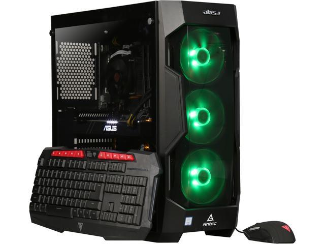 ABS Fleet Intel i7-8700K (3.70 GHz) Gaming Desktop, NVIDIA GeForce GTX 1070 Ti 8GB, 16GB DDR4, 240GB SSD, 1TB HDD, Win 10 Home