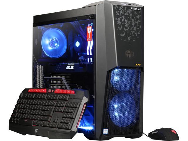 ABS TUF NVIDIA GeForce GTX 1080 8GB Intel i7-8700 (3.20 GHz) 6-Core Liquid Cooling (120 mm) 16GB DDR4 240GB SSD 2TB HDD Windows 10 Home 64-Bit Gaming PC ALI225