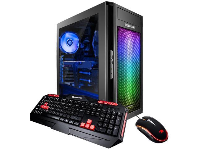 iBUYPOWER AlphaBR15X56 Ryzen 5 1500X (3.50 GHz) Desktop Computer, 8GB DDR4, 1TB HDD, 120GB SSD, AMD Radeon RX 560