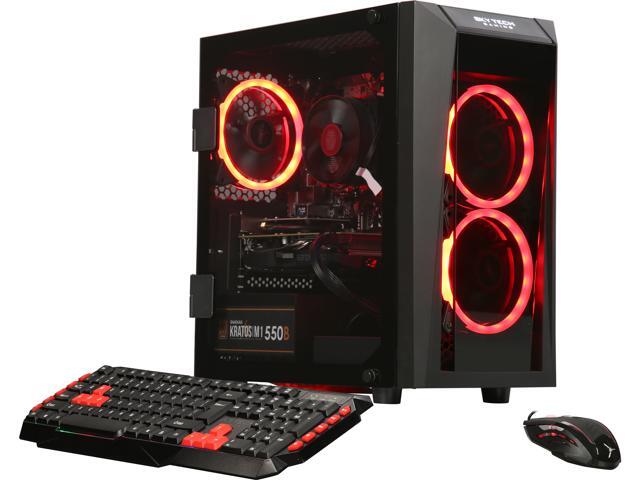 SkyTech Ryzen 5 2600 6-Core (3.4 GHz) Gaming Desktop, 8GB DDR4, 500GB SSD, NVIDIA GeForce GTX 1660 6GB, Win 10
