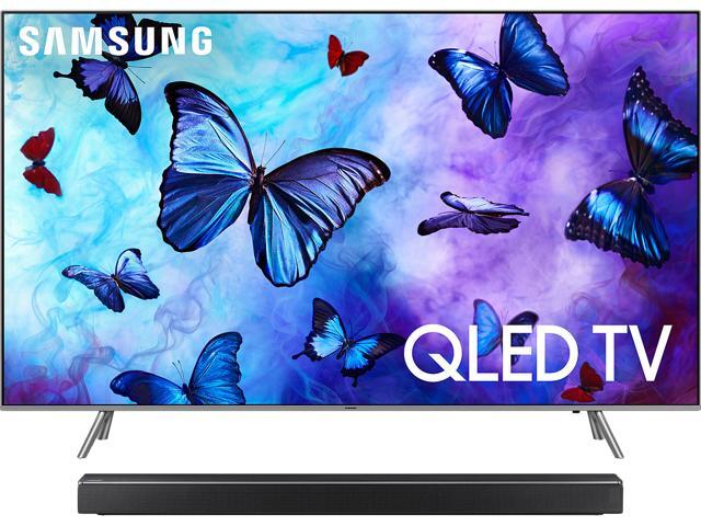 Samsung Q Series Flat 75 inch 4K Motion Rate 240 4K UHD HDR and Panoramic Soundbar w/ Game Mode Bundle