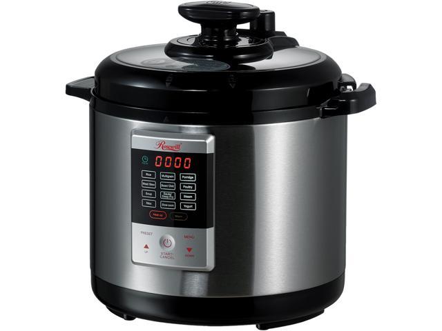 Rosewill 6 Qt. Electric Pressure Cooker, 8-in-1 Programmable Multi Cooker