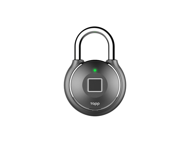 Tapplock Bluetooth Smart Fingerprint Padlock (Gun Metal)