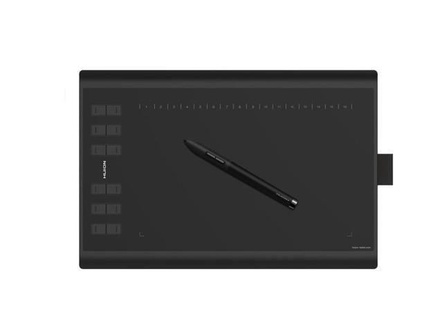 Huion New 1060 PLUS Graphic Drawing Tablet with 8192 Levels of Pen Pressure, Built-in 8GB MicroSD Card and 12 Express Keys