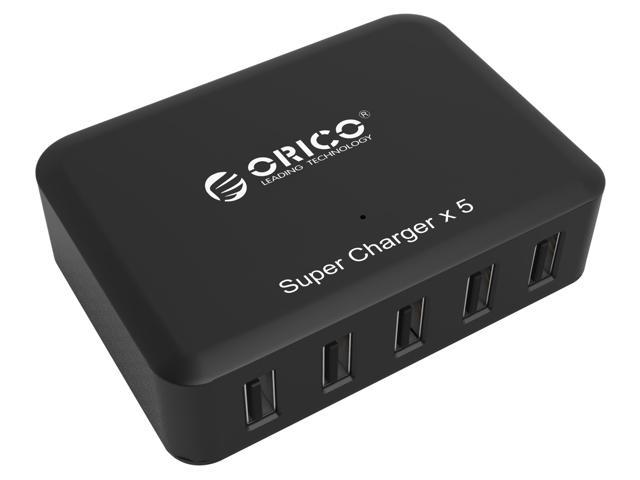 ORICO 5-Port 5V2.4A Desktop USB Charger with Intelligent Charging IC for iPhone, iPad, Samsung, HTC