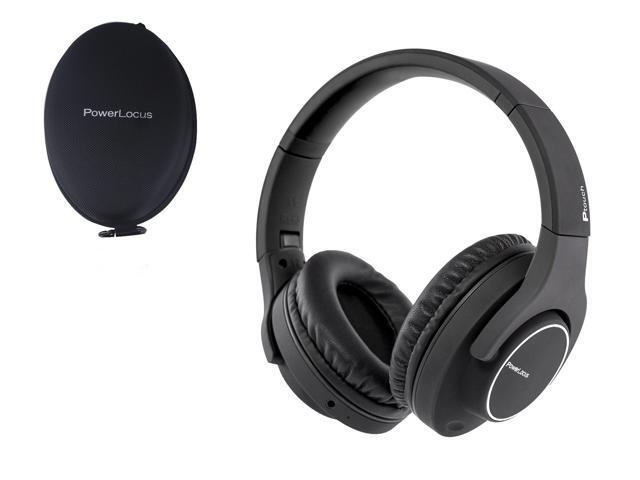 PowerLocus Ptouch Bluetooth Over-Ear Headphones w/ Microphone - Black