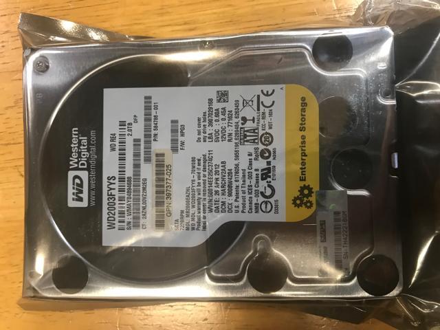 Refurbished: WD RE4 2TB 3.5 inch SATA 3.0Gb/s 7200 RPM Internal Hard Drive, Grade A, Model WD2003FYYS