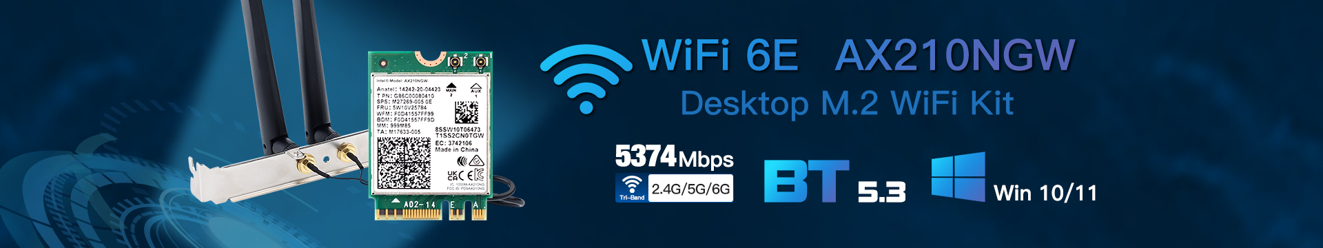 WI-FI 6E AX210 Desktop Kit